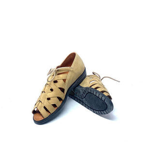 Vintage BeautiFeel's Caroline‎ Women's Taupe Fisherman Sandals